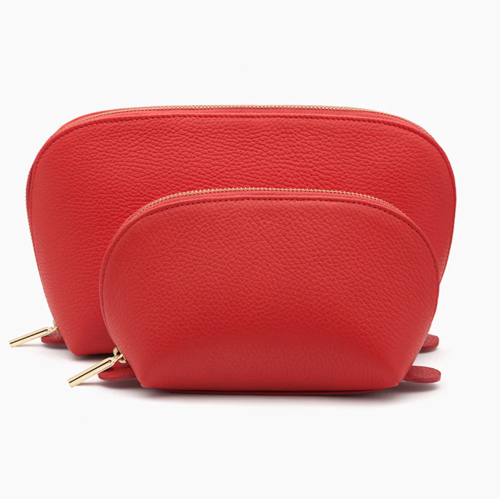 Leather Travel Case Set Leather Travel Case Set