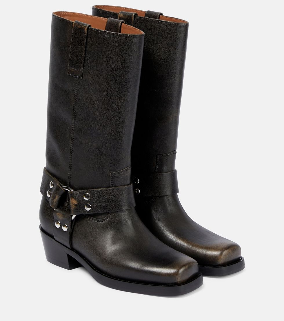 Roxy leather knee-high boots