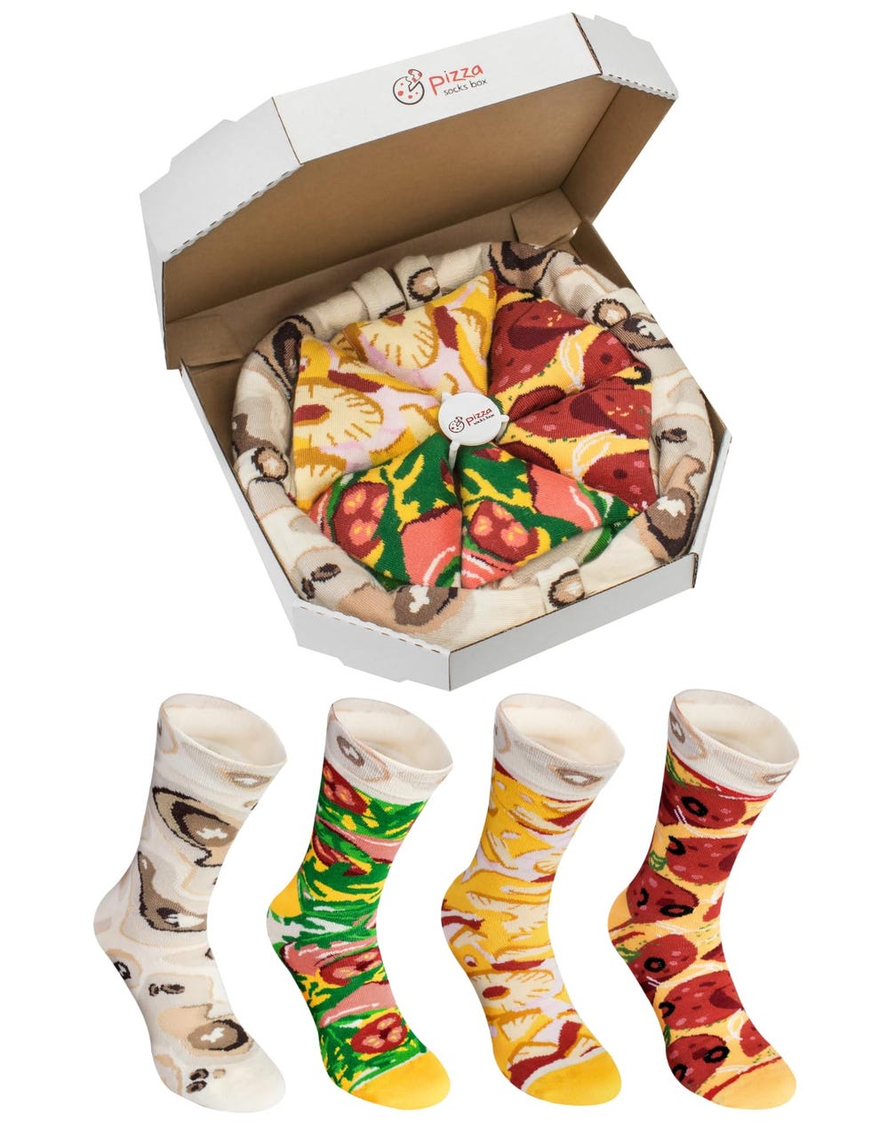 Pizza Socks Box 