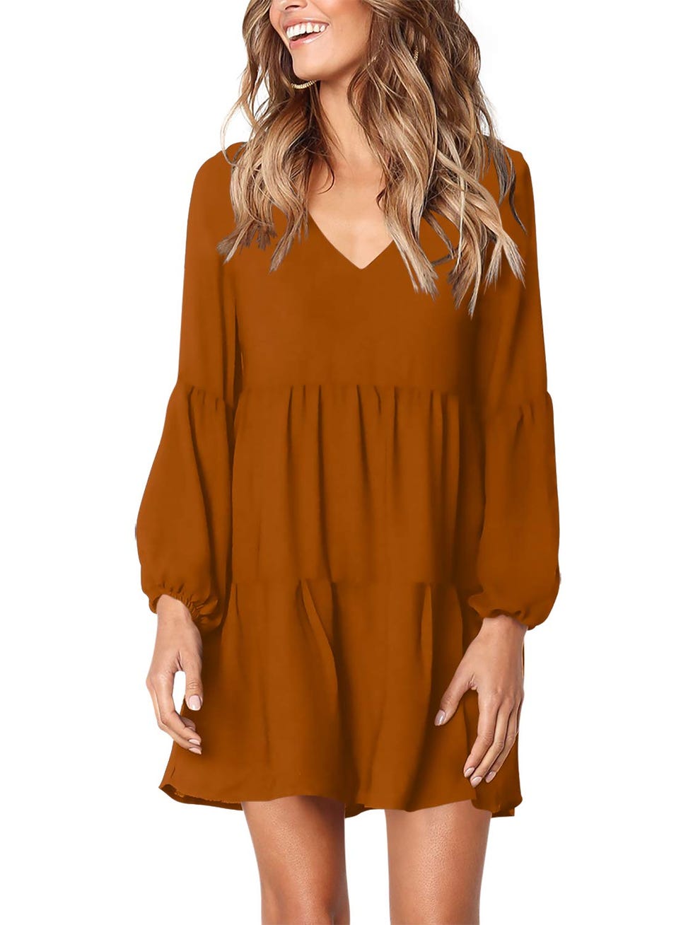 Amoretu Long Sleeve Tunic Dress