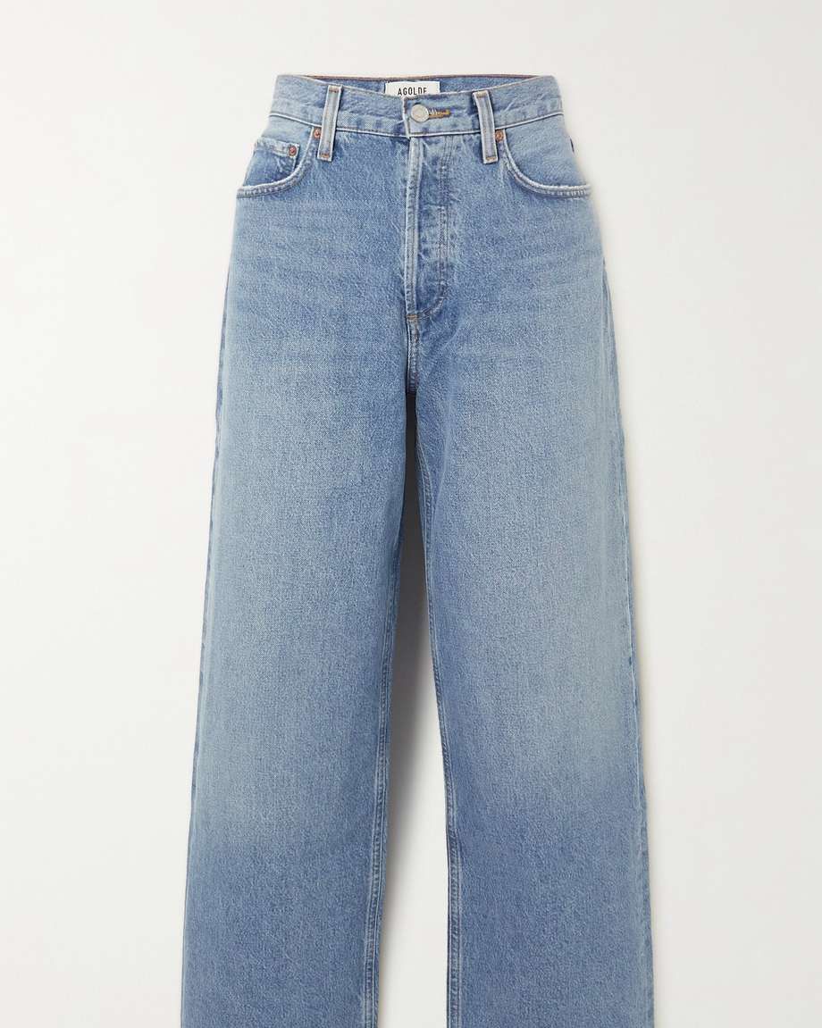 The Low Slung Baggy Organic Wide-Leg Jeans