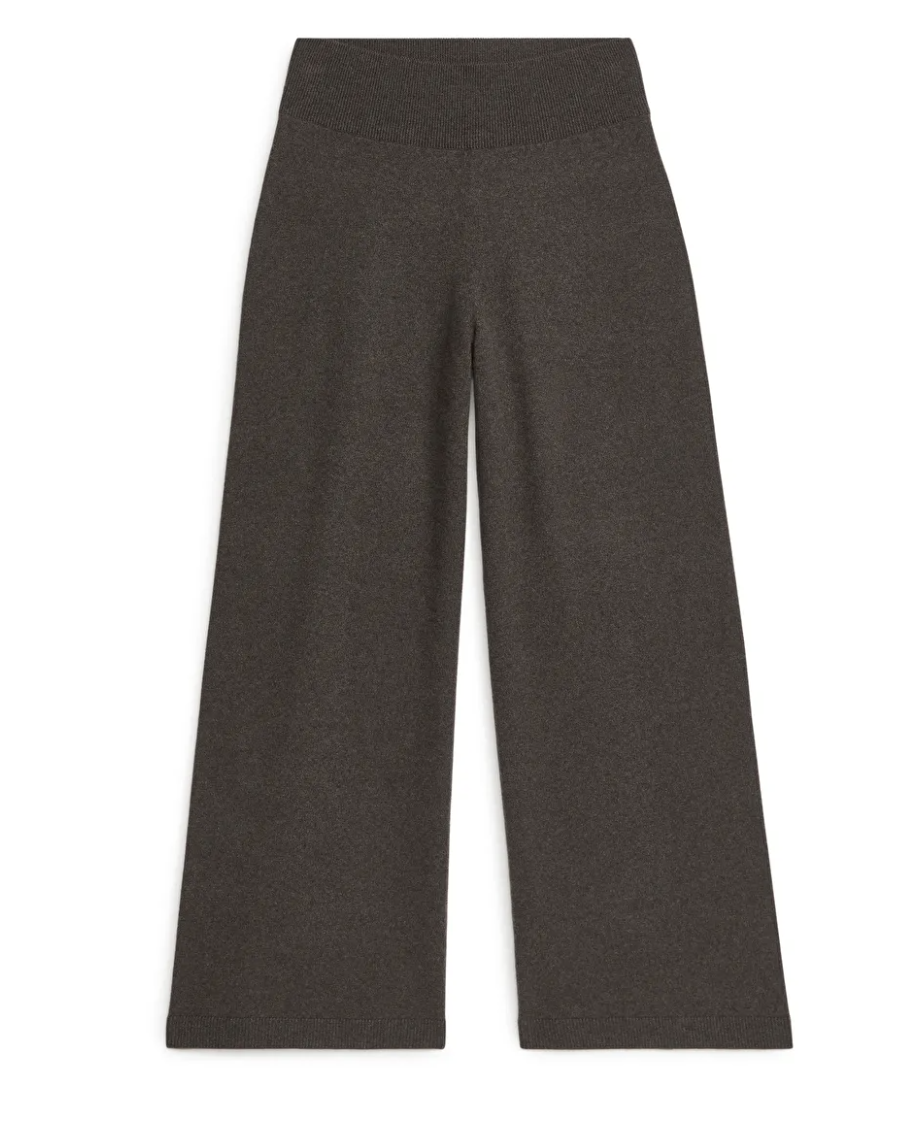 Wide Cashmere Trousers