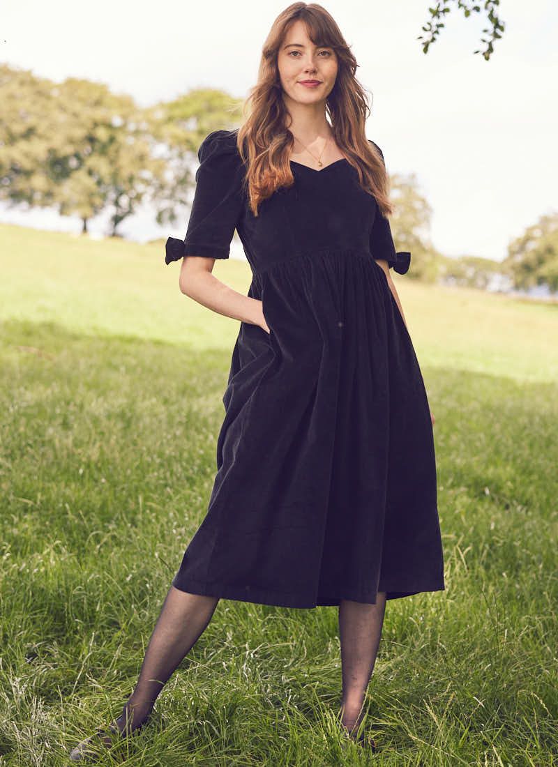 Laura ashley black dress sale