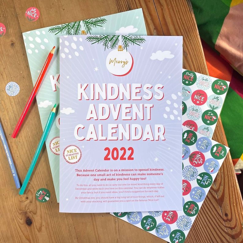 Kindness Advent Calendar For Kids