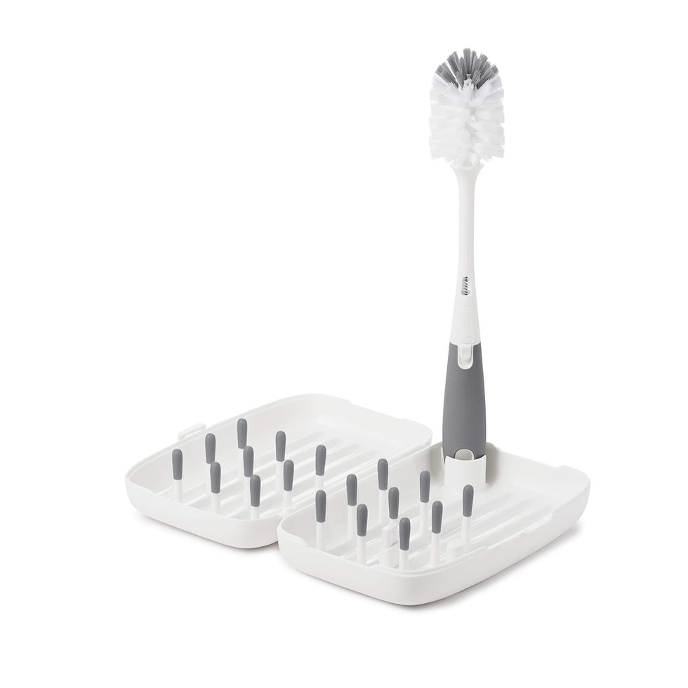 Tot Travel Size Drying Rack with Bottle Brush