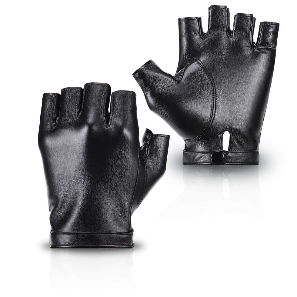 Fingerless Leather Gloves