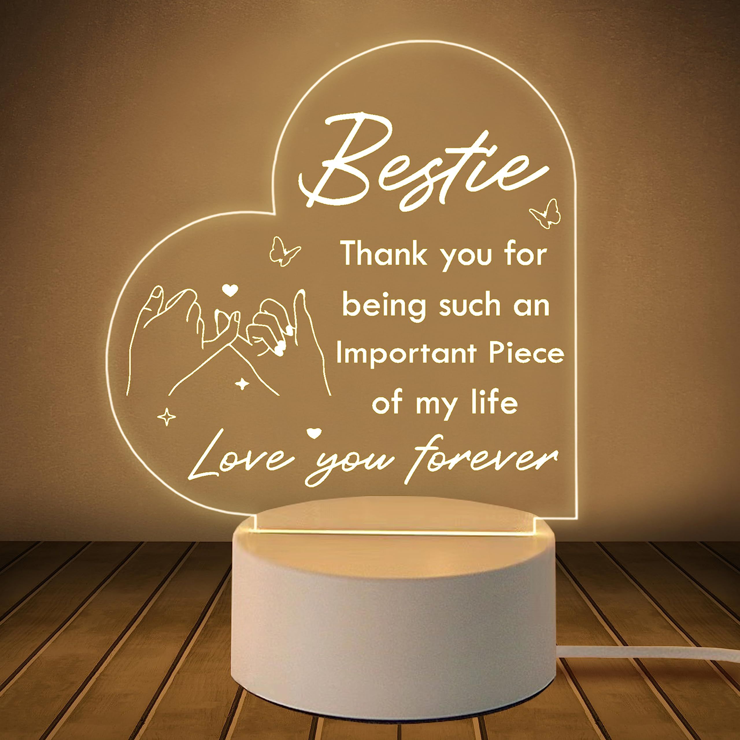 Happy Birthday Best Friend Personalized Wooden Frame| Gifts for Friends -  woodgeekstore