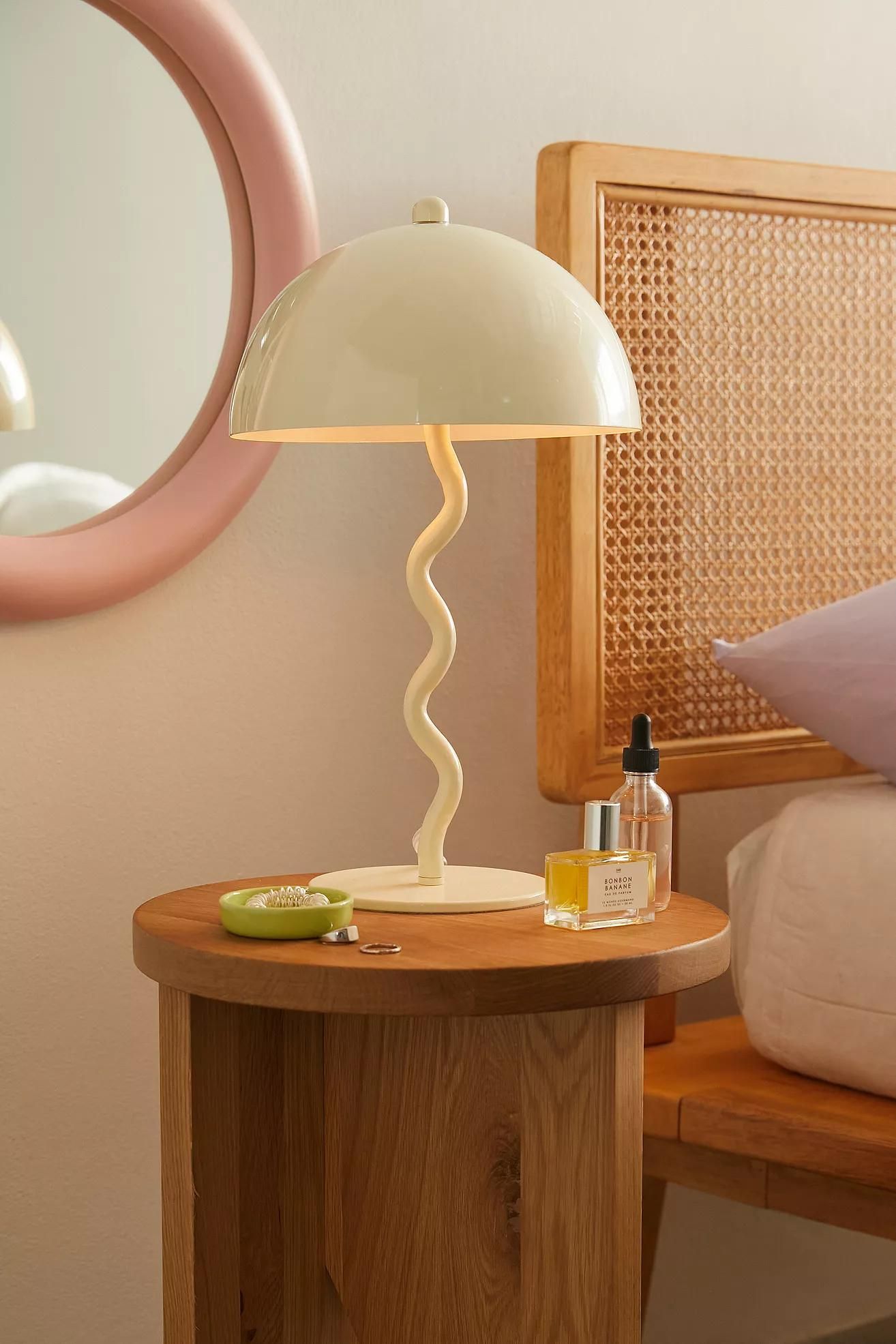 Mushroom bedside deals lamp