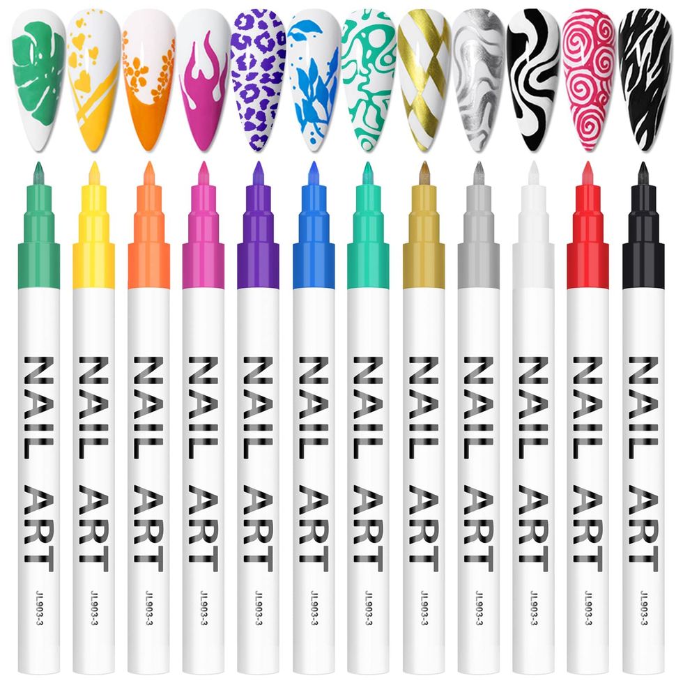 Nail Art Pen Set, 12 colori
