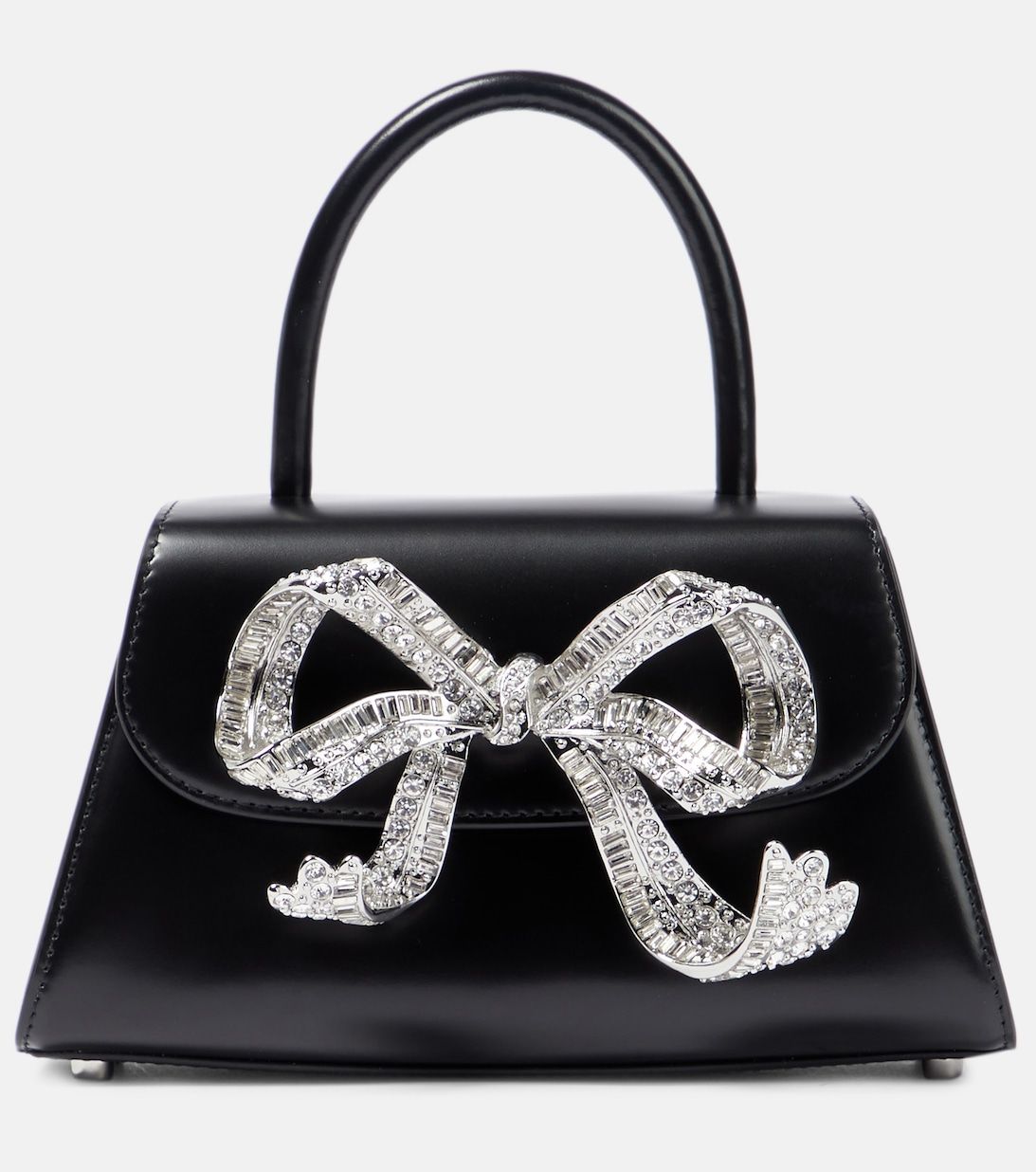 Black handbag with clearance bow