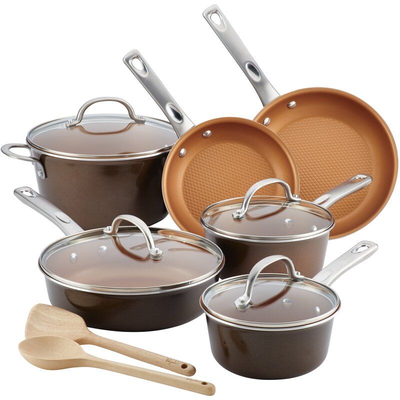 Ayesha Curry Home Collection Nonstick Cookware Set