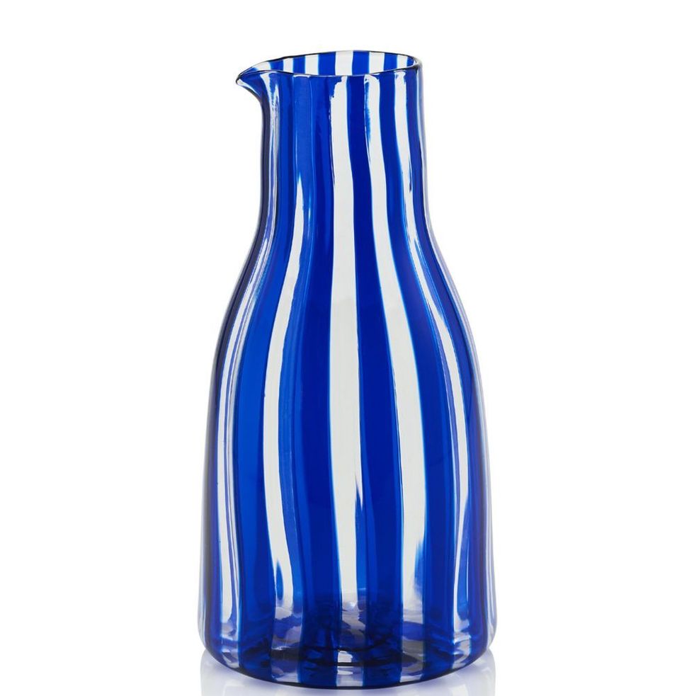 'Dolcevita' striped glass jug