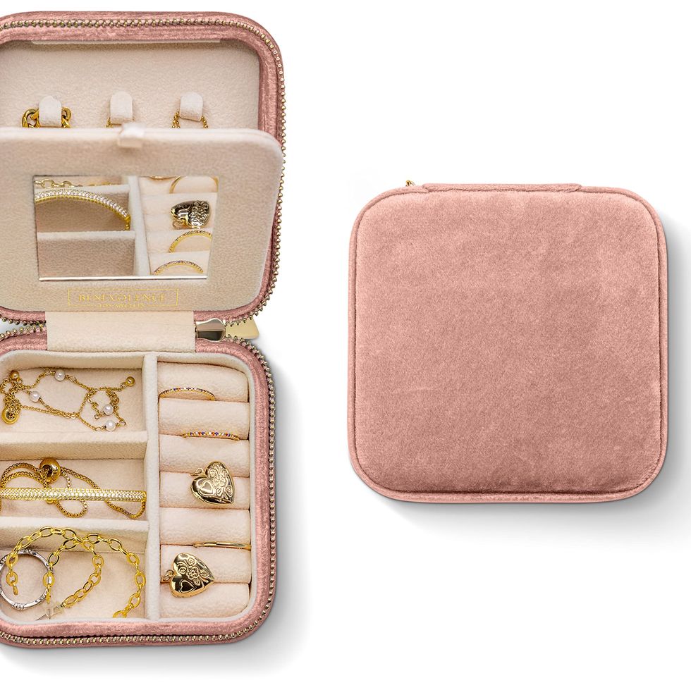 Fashion Travel Jewelry Box Small Organizer Box For Girls Women Black