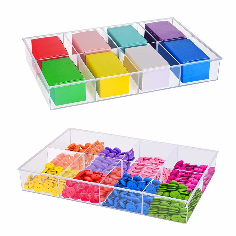Clear Plastic Organizer Sorting Tray Clear Plastic Organizer Sorting Tray