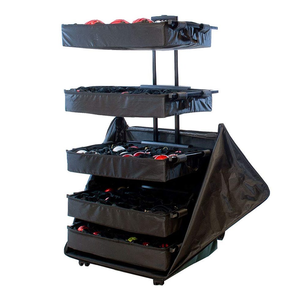 5-Tray Adjustable Telescoping Ornament Storage Bag 5-Tray Adjustable Telescoping Ornament Storage Bag