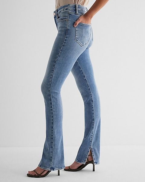 Express high waisted hot sale flare jeans