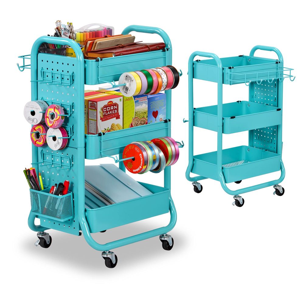 Make a DIY Wrapping Paper Organizer Cart · Nourish and Nestle