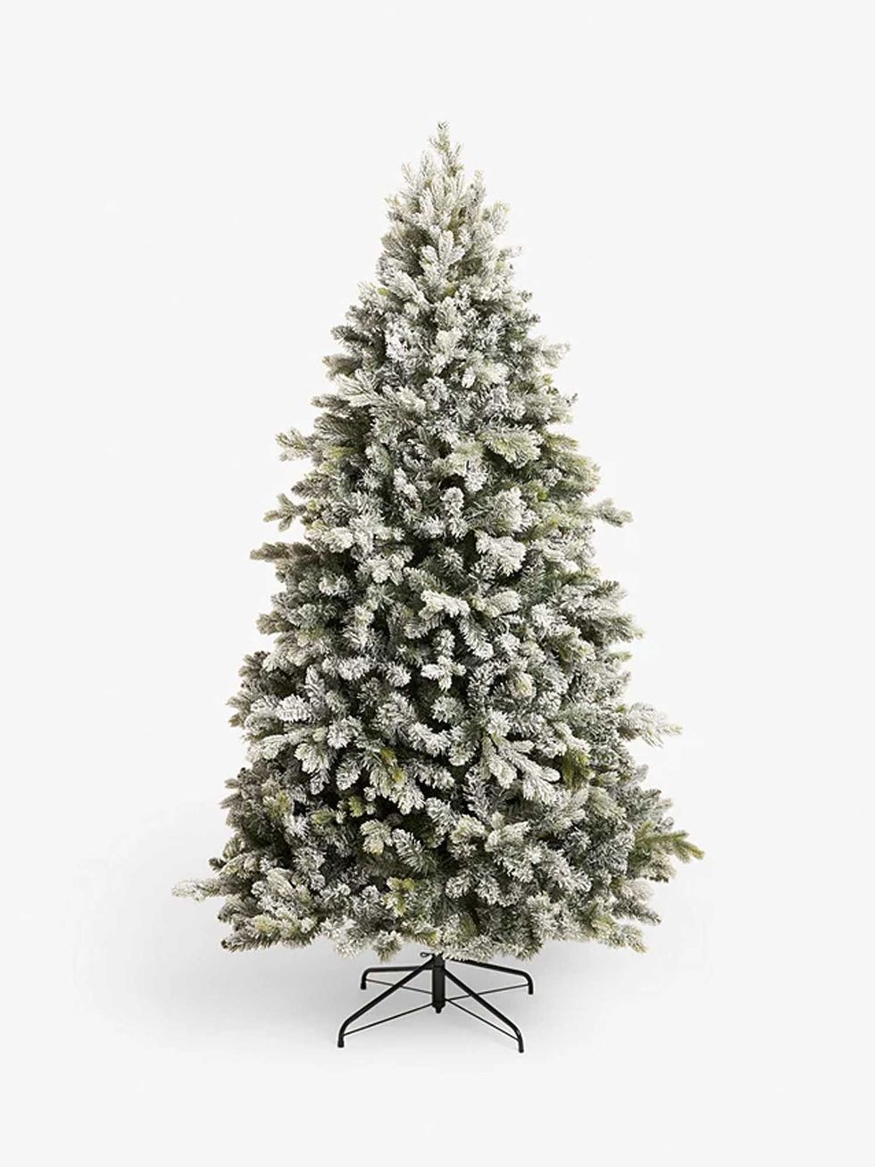 Winter Fairytale Snowy Sherwood Spruce Unlit Christmas Tree, 7ft