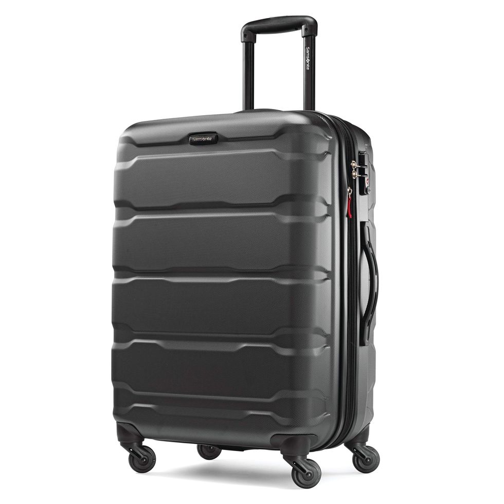 Basics Hardside Spinner Luggage - 20-Inch, Navy Blue