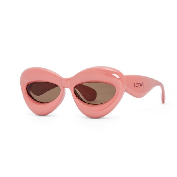 Inflated Cateye Sunglasses in Nylon