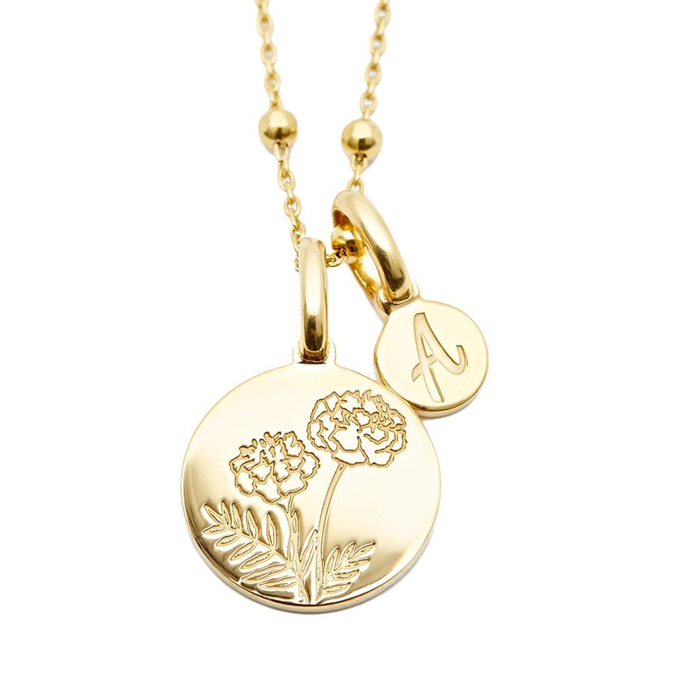 Marigold Initial Necklace