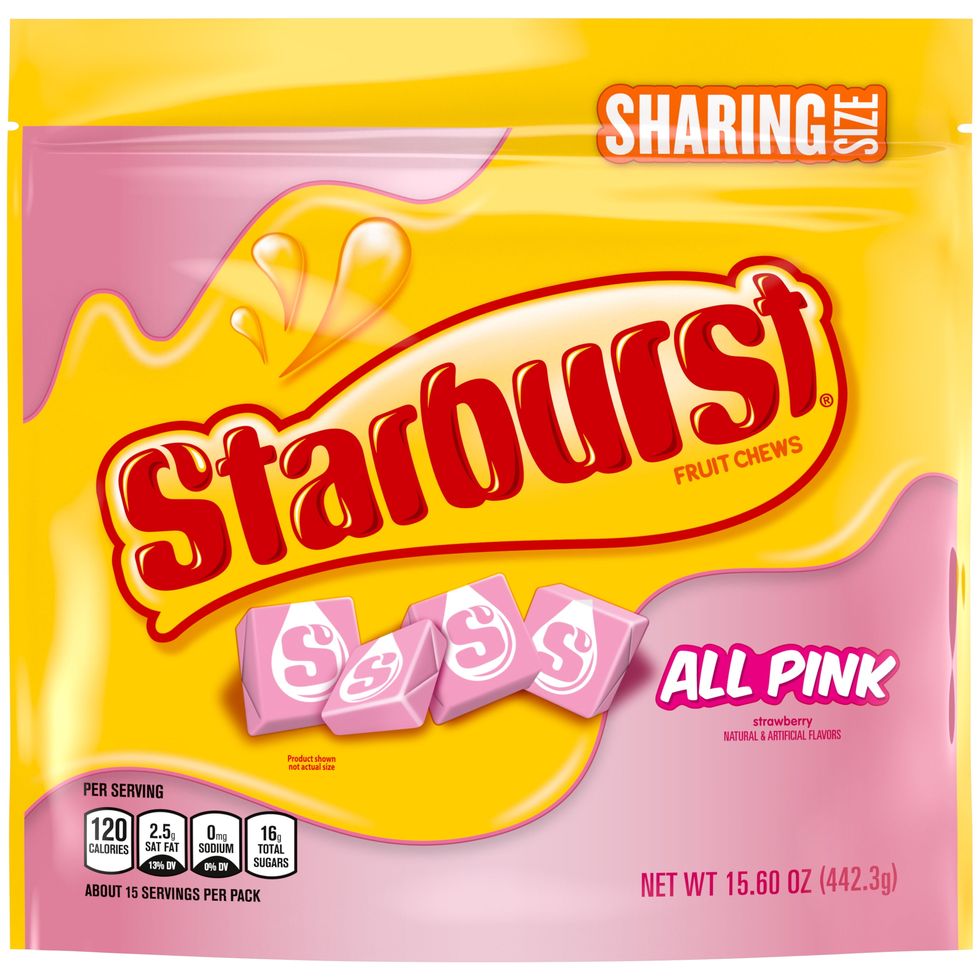All Pink Fruit Chews Sharing Size