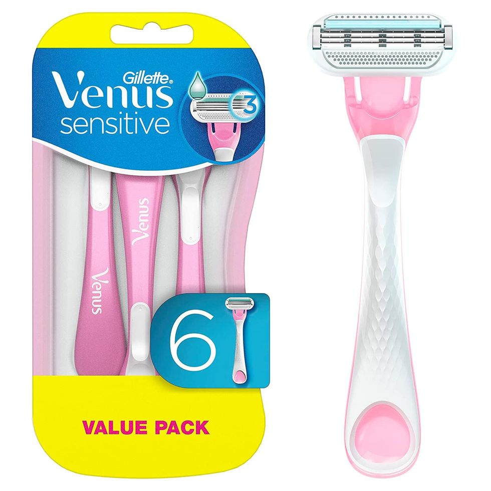 Womens Disposable Razor Bic 3 Pure Lady PINK Shave Sensitive Skin Face 3  Blades