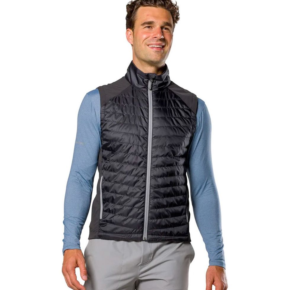 Polu Men's Puffer Vest Sleeveless Jacket Zipper Down Vest Lightweight  Water-Resistant Packable Vest at  Men's Clothing store
