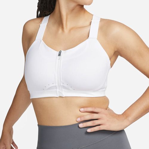 Women's Sculpt High Support Zip-Front Sports Bra - All In Motion™ White 42DD