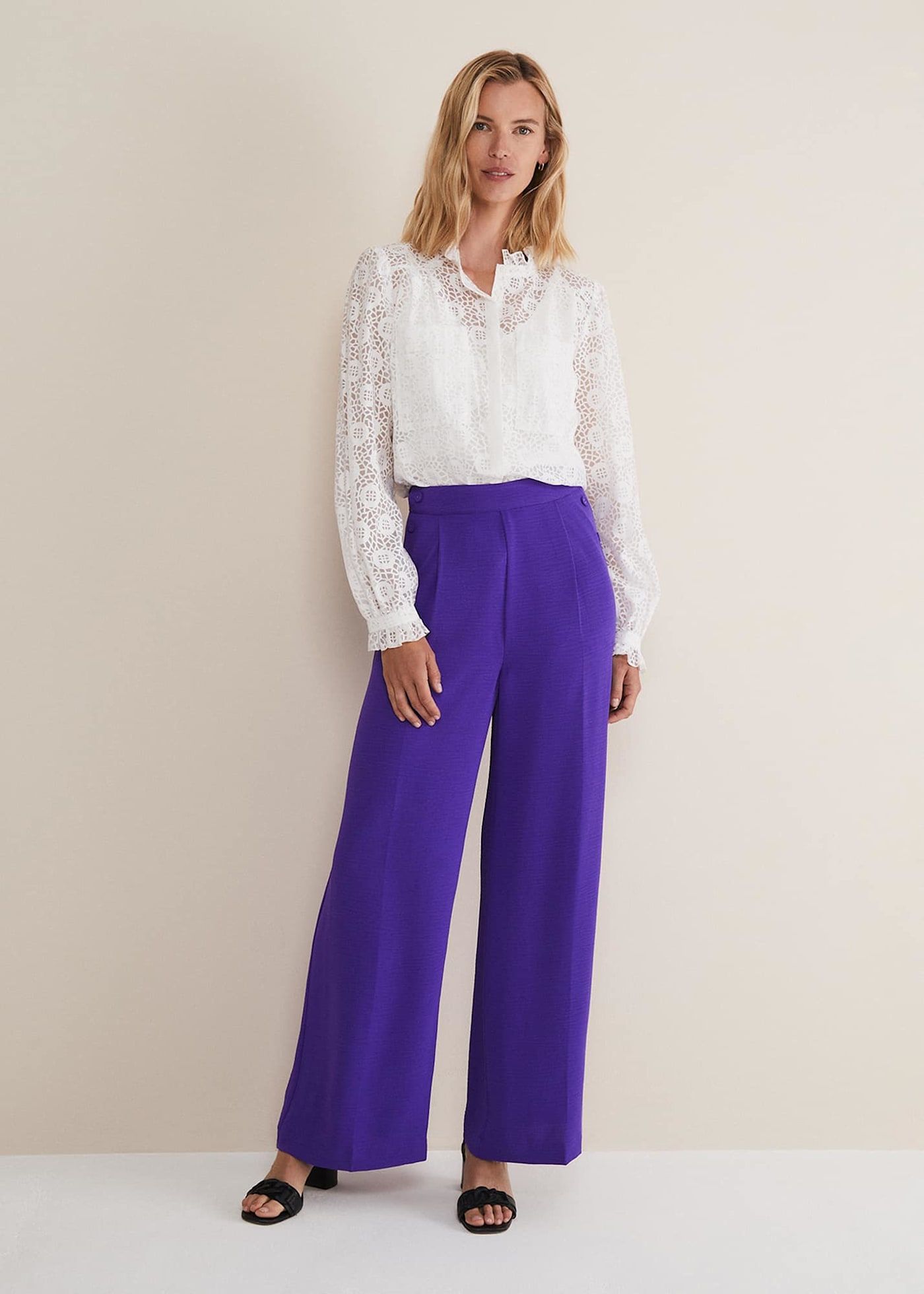 FableStreet Trousers And Pants : Buy Wide Leg Pants - Lavender Online |  Nykaa Fashion