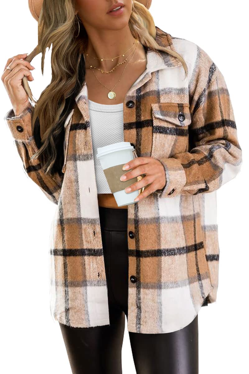 Women's Casual Plaid Shacket