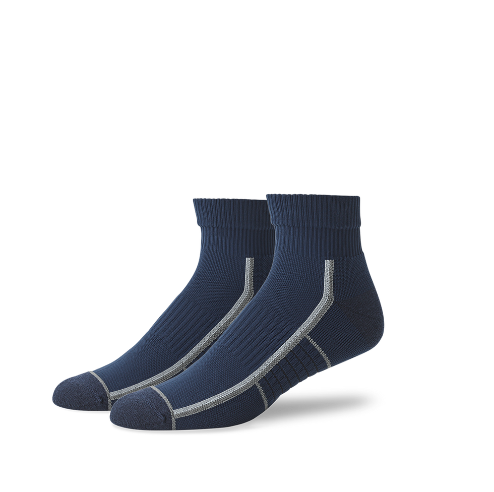 Hylaea Quarter Athletic Running Socks No Blister, Cushion Moisture