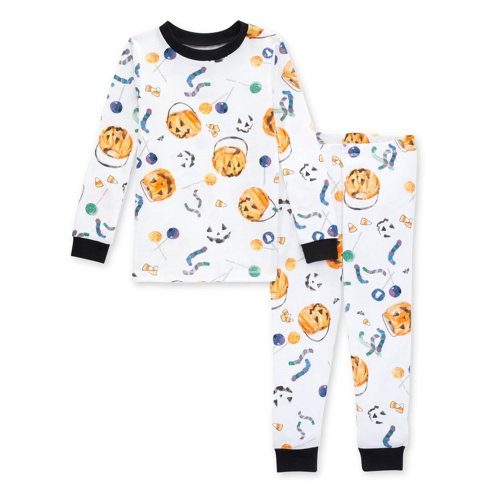 Peanuts Snoopy Halloween Toddler Boy and Girl Unisex Cotton Pajama Set,  2-Piece, Sizes 12M-5T 