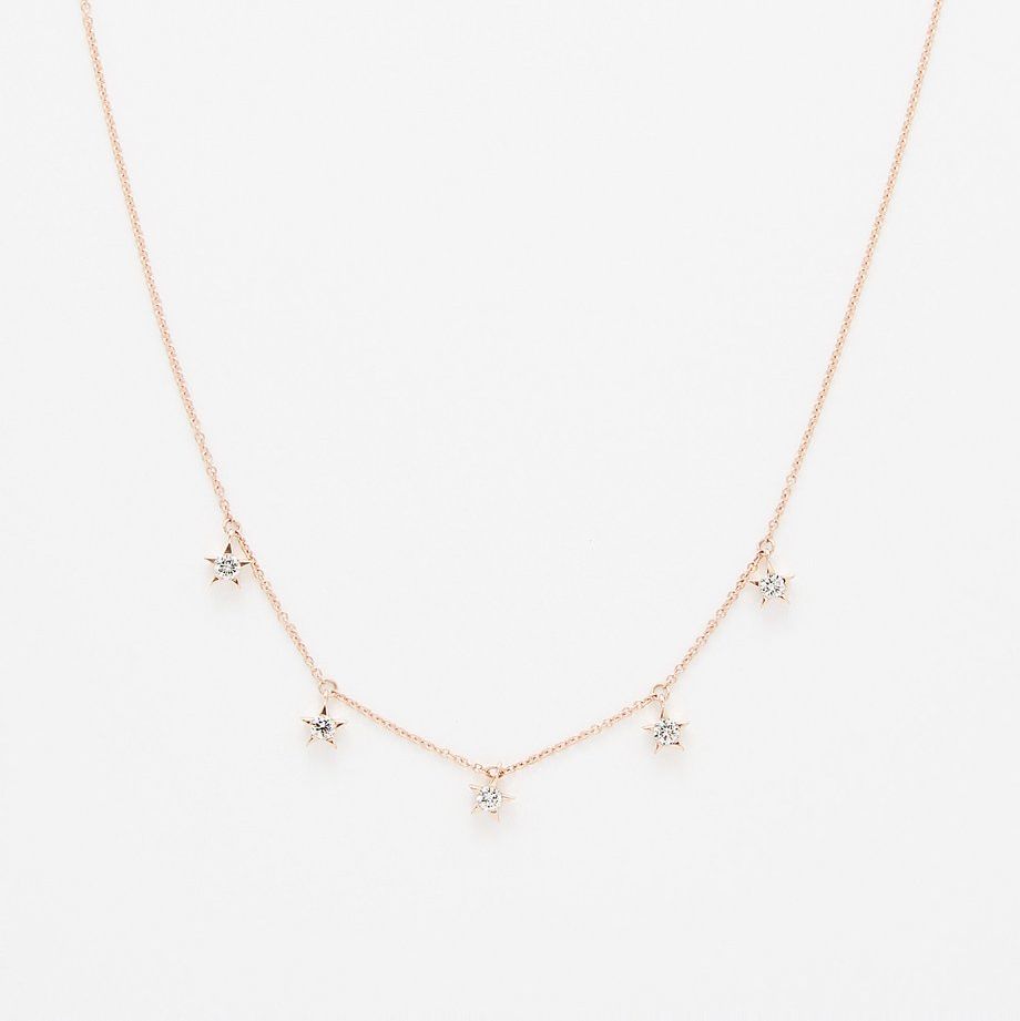 Star Diamond & 14K Rose-Gold Necklace