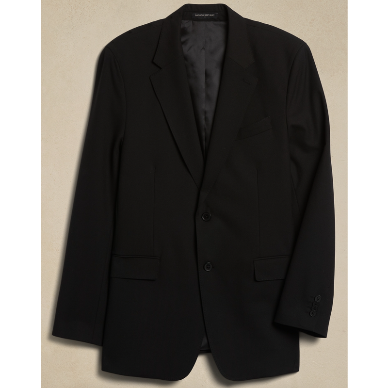 Modern Classic Plain Weave Suit Jacket
