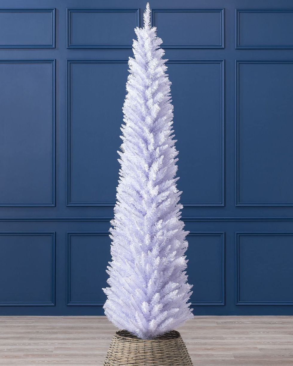 Christow White Slim Christmas Tree