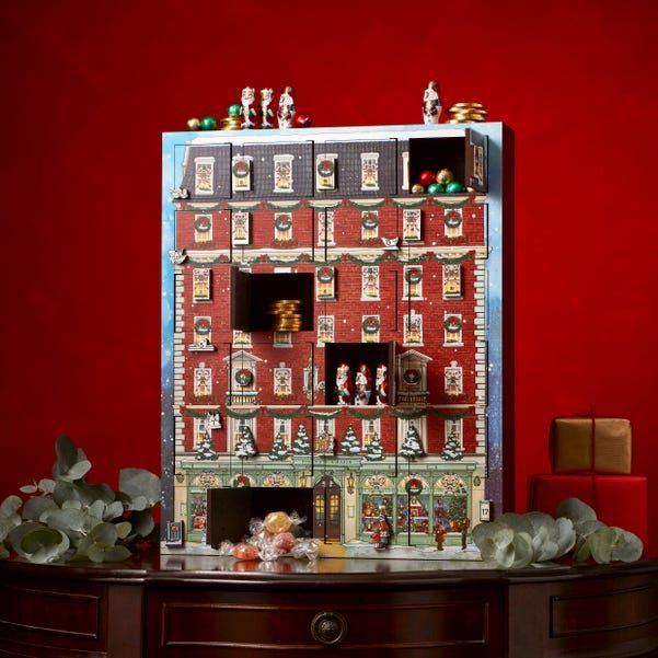 Traditional Wooden Advent Calendar with Drawers