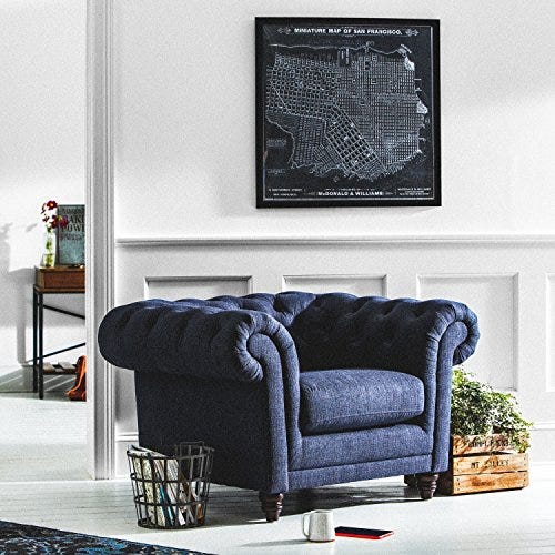 Bradbury Chesterfield Tufted Arm Chair Bradbury Chesterfield Tufted Arm Chair