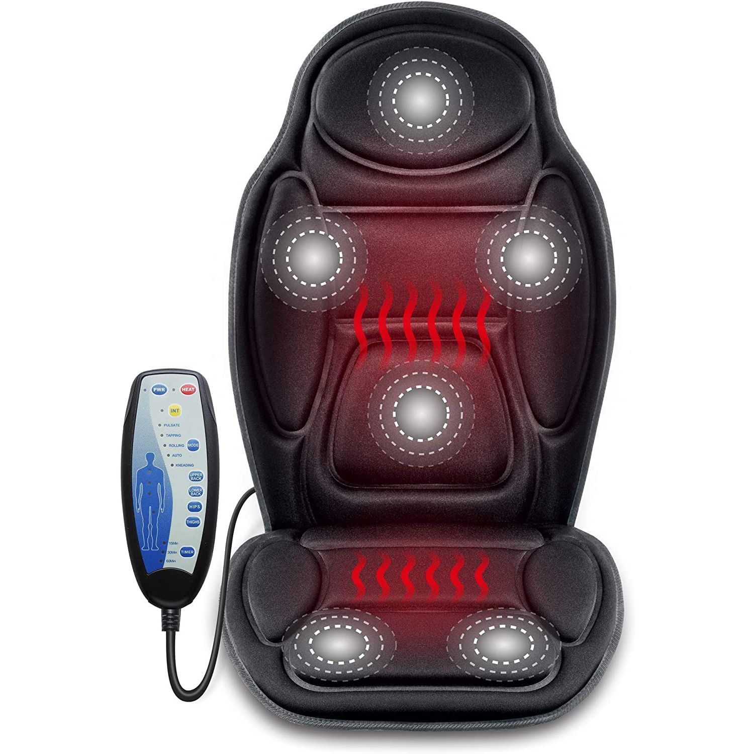 Best heated best sale massage cushion