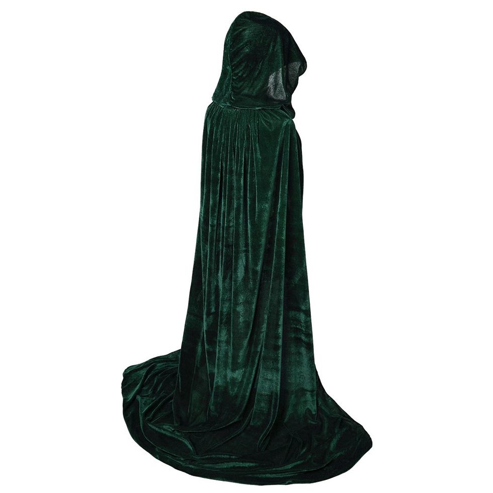 Hooded Velvet Cloak 