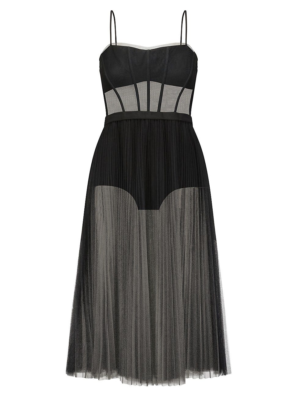 Sheer Corset Knee-Length Dress Sheer Corset Knee-Length Dress