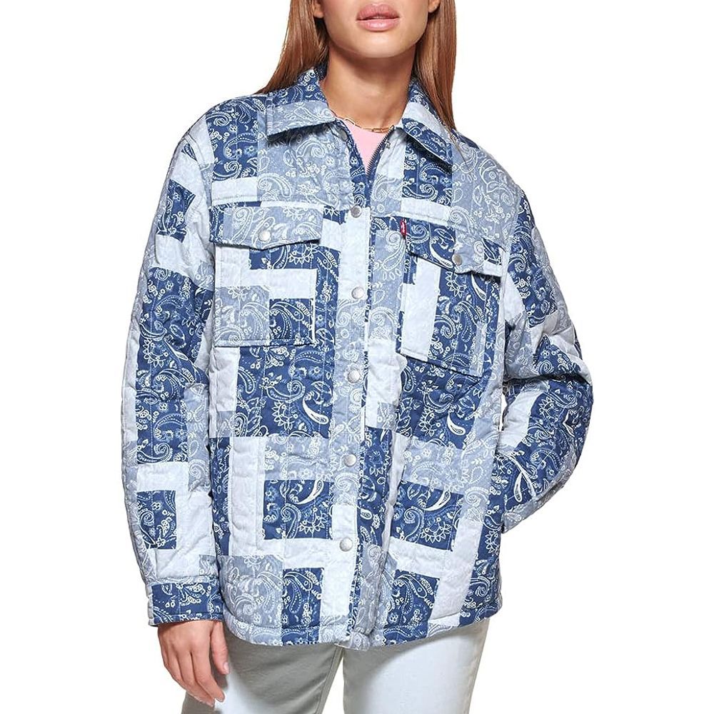 21 Best Amazon Fashion Finds Of 2024 According To ELLE Editors   1694205790 Levi S Women S Diamond Quilted Shirt Jacket 64fb87596e76c 