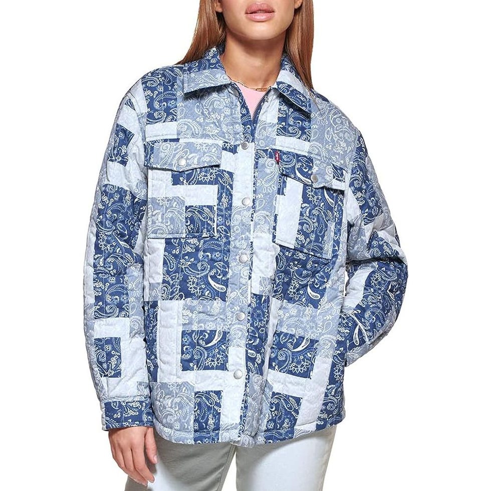 Women's Diamond Quilted Shirt Jacket