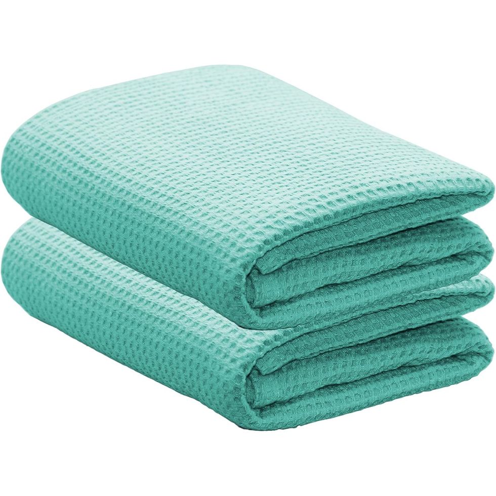 Linen Waffle Big Towels Natural and Other Colours: Towel Set, Bath