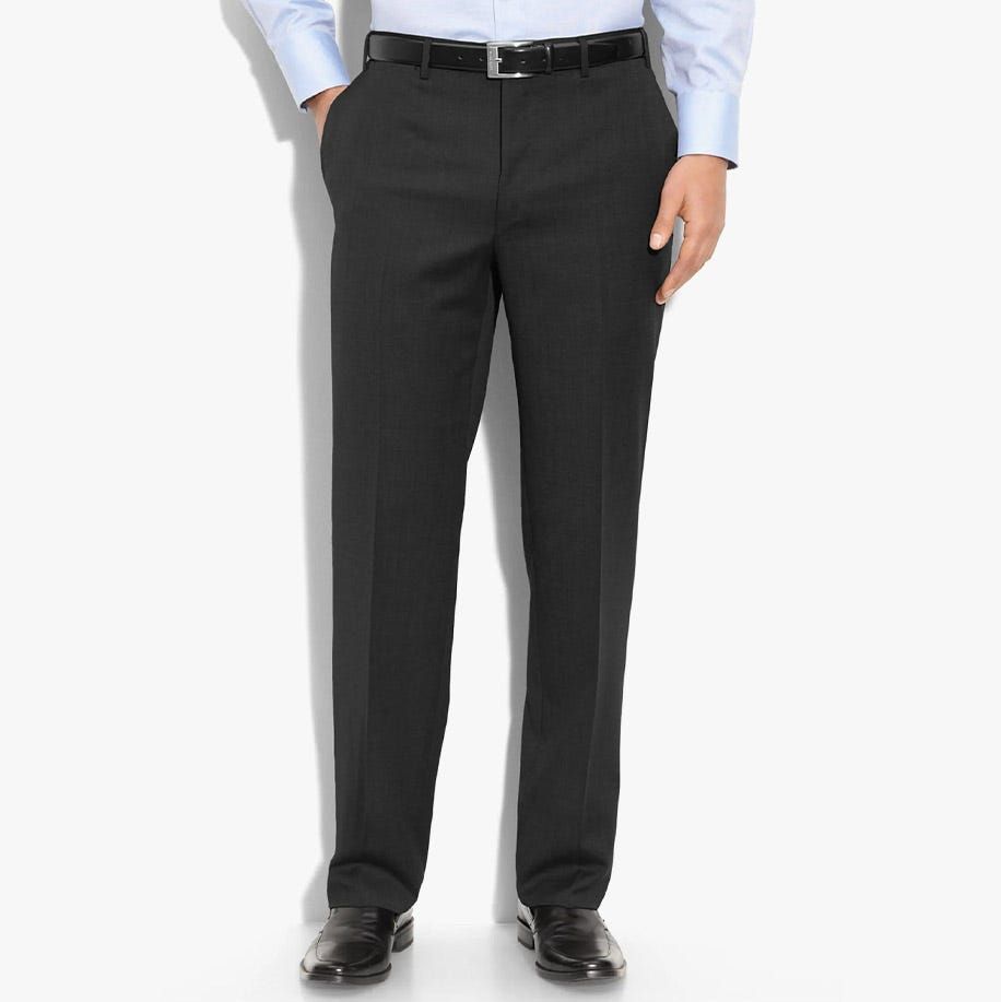 Black Wool Stretch Dress Pant - Custom Fit Tailored Clothing