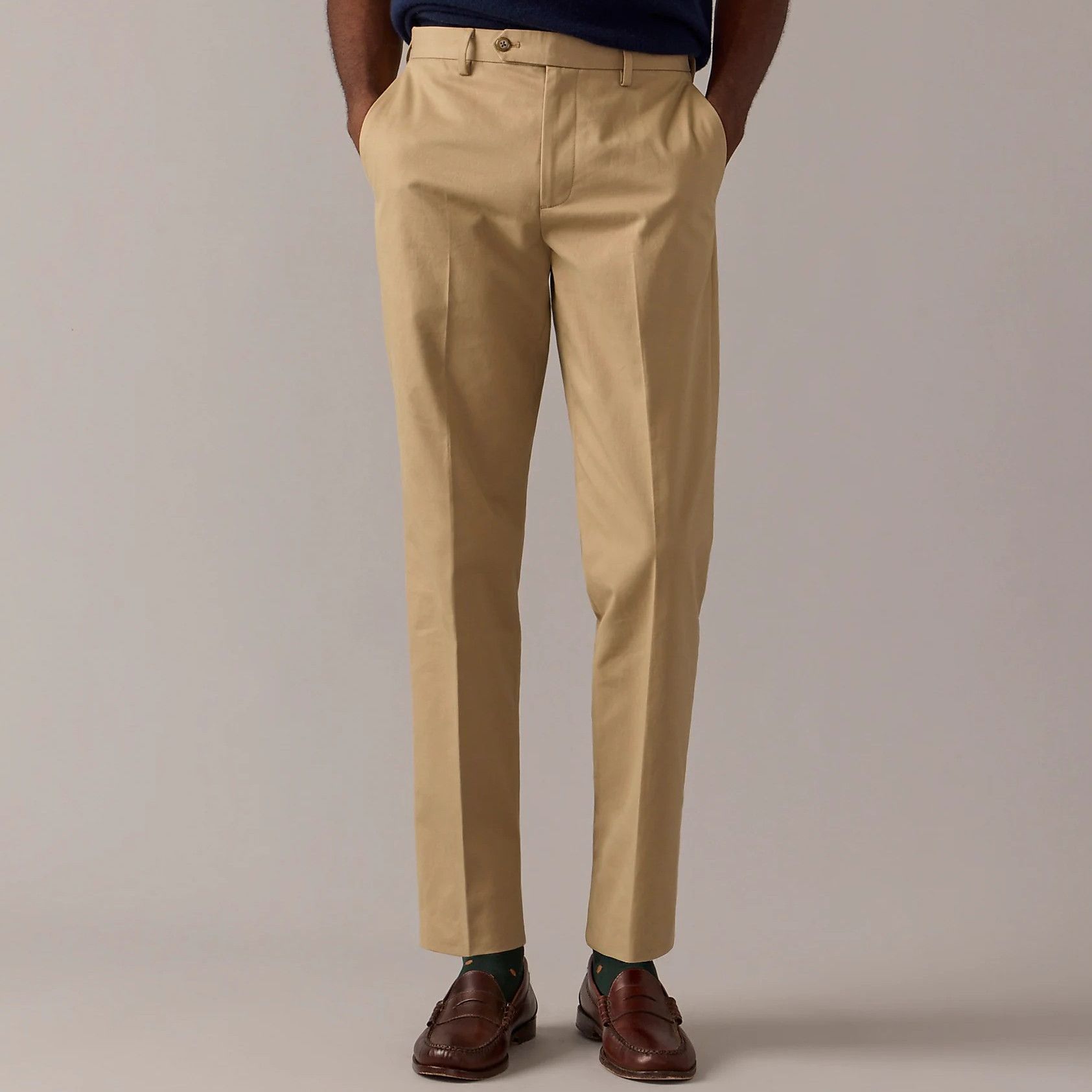 Chinos Pants Men Slim Fit Men's Trousers Suit Pants Ankle-Length Zipper  Pants Casual Pocket Pleated Solid Men's pants Khaki XXXXXXXXL - Walmart.com