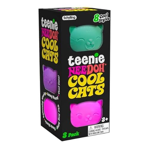 Schylling NeeDoh Teenie Cool Cats 