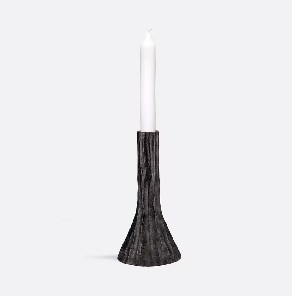 Oak Wood Candleholder