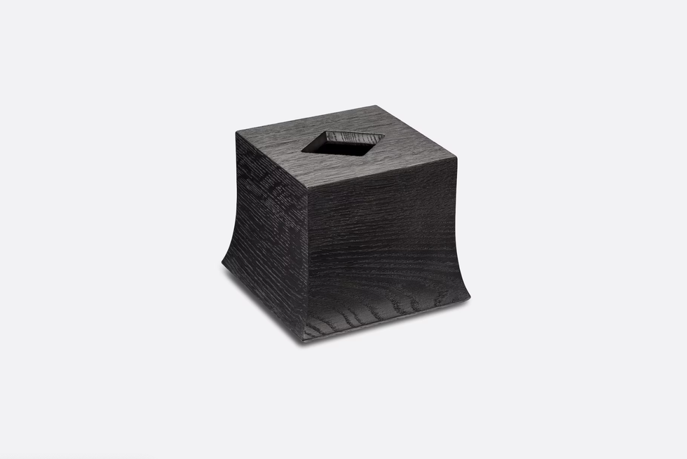 Oak Wood Tissue Box 