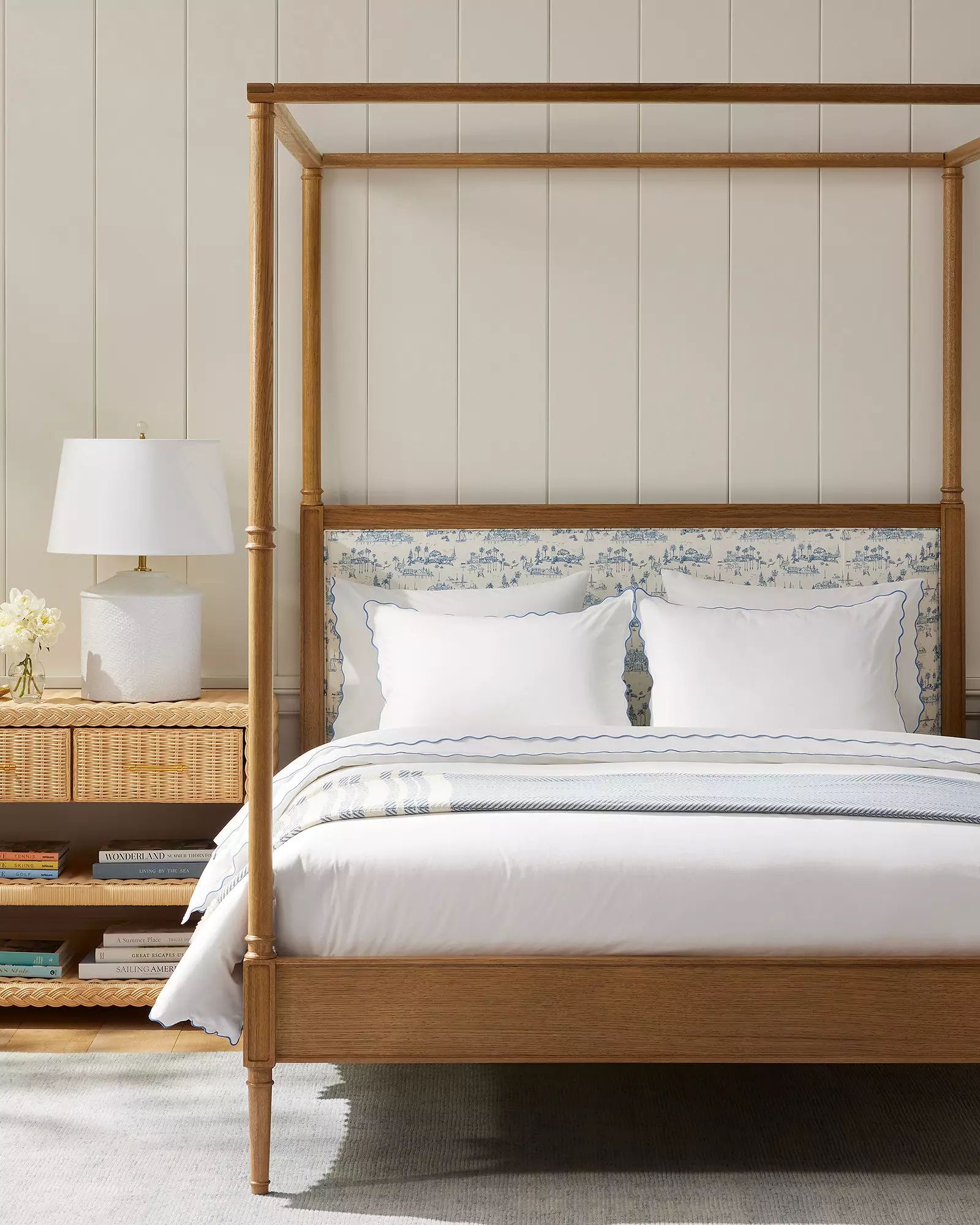 West elm deals four poster bed